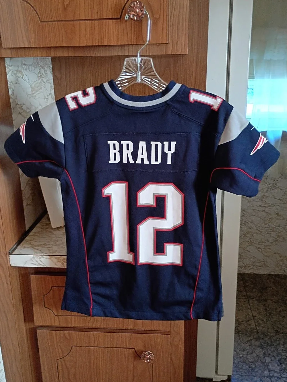 🏈 New England Patriots Youth Tom Brady #12 Nike Jersey, Small 8
